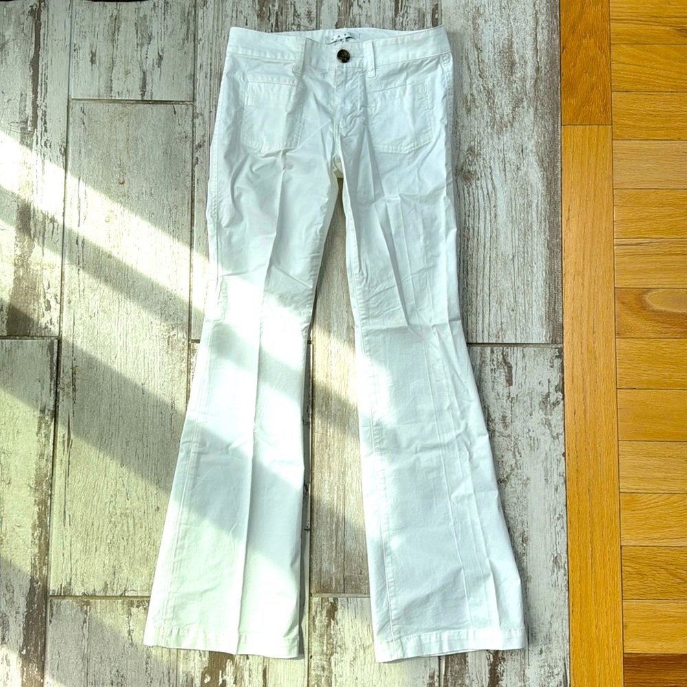 Cabi White Flare Pants. Size 2
